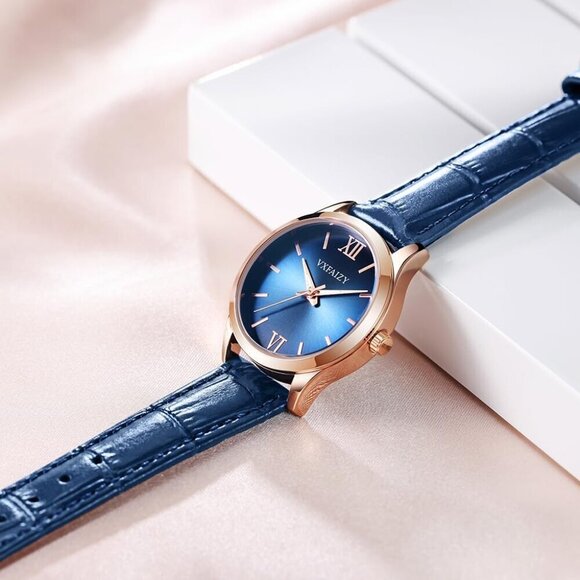 Women\'s Casual Leather Watch Water Resistant Elegant Minimalist Timepiece main image 6